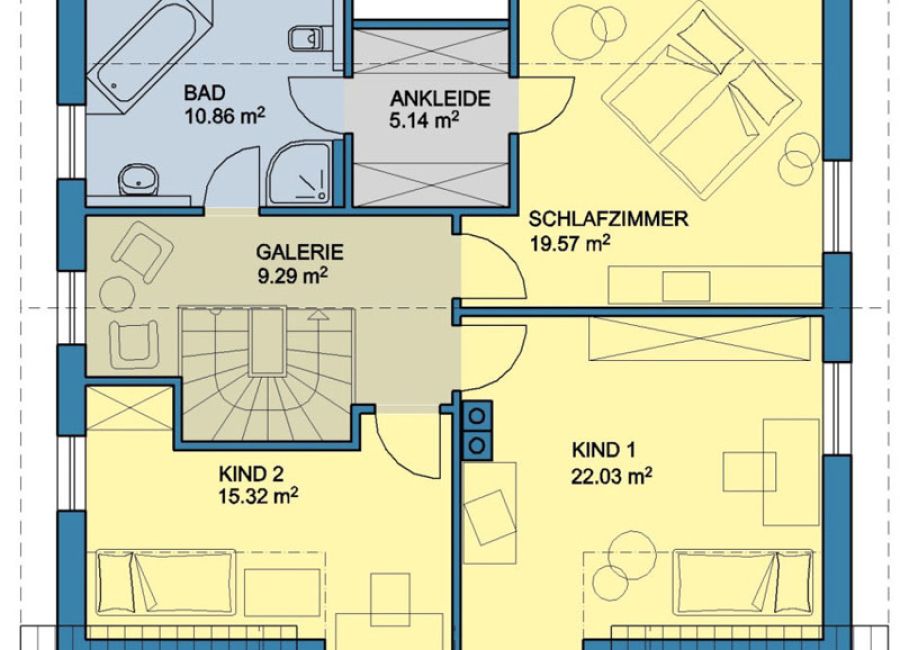 Haus Geising | Grundriß - Dachgeschoß
