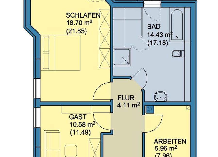Haus Landhaus Harz 2 | Grundriß - Dachgeschoß