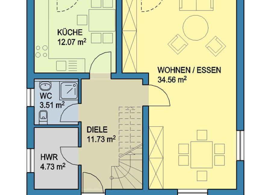 Haus Bärenstein | Grundriß - Dachgeschoß