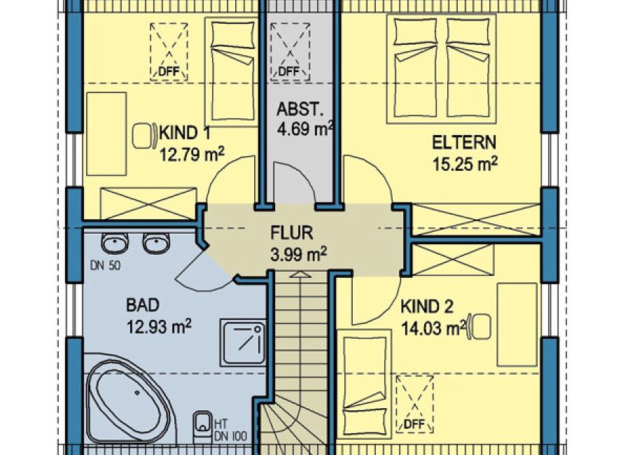 Haus Bärenstein | Grundriß - Dachgeschoß