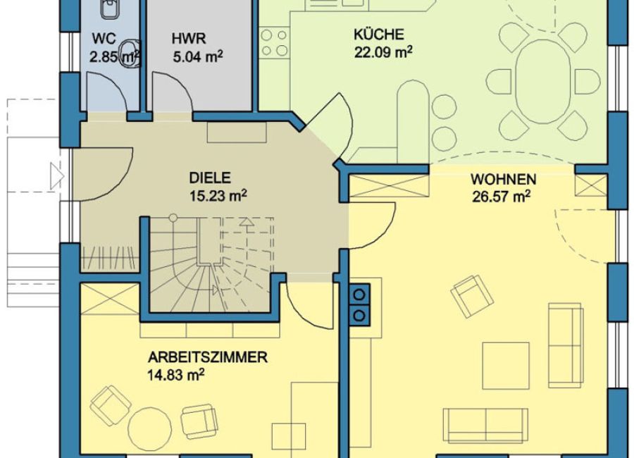 Haus Geising | Grundriß - Dachgeschoß