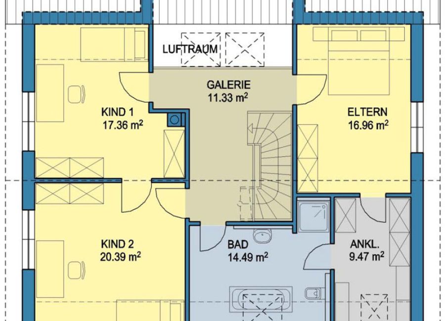 Haus Freiberg | Grundriß - Dachgeschoß