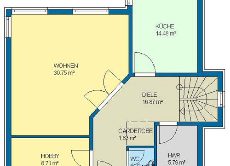 Haus Stadtvilla Florenz | Grundriß - Dachgeschoß