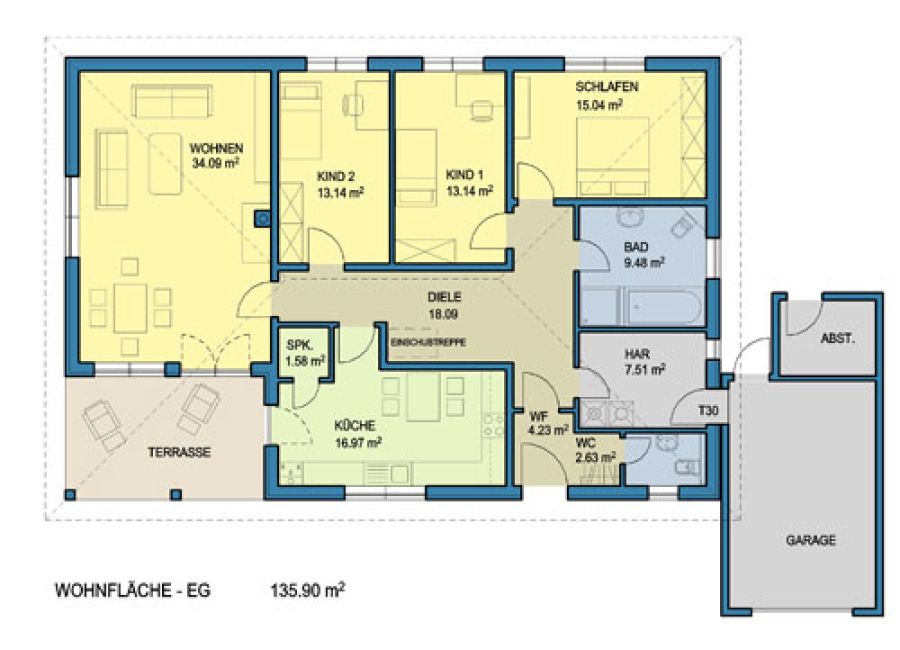 Haus Osterode | Grundriß - Erdgeschoß