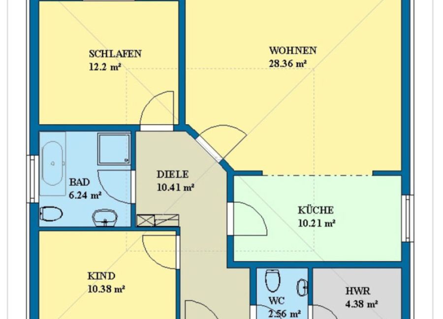 Bungalow Hasserode | Grundriß - Erdgeschoß